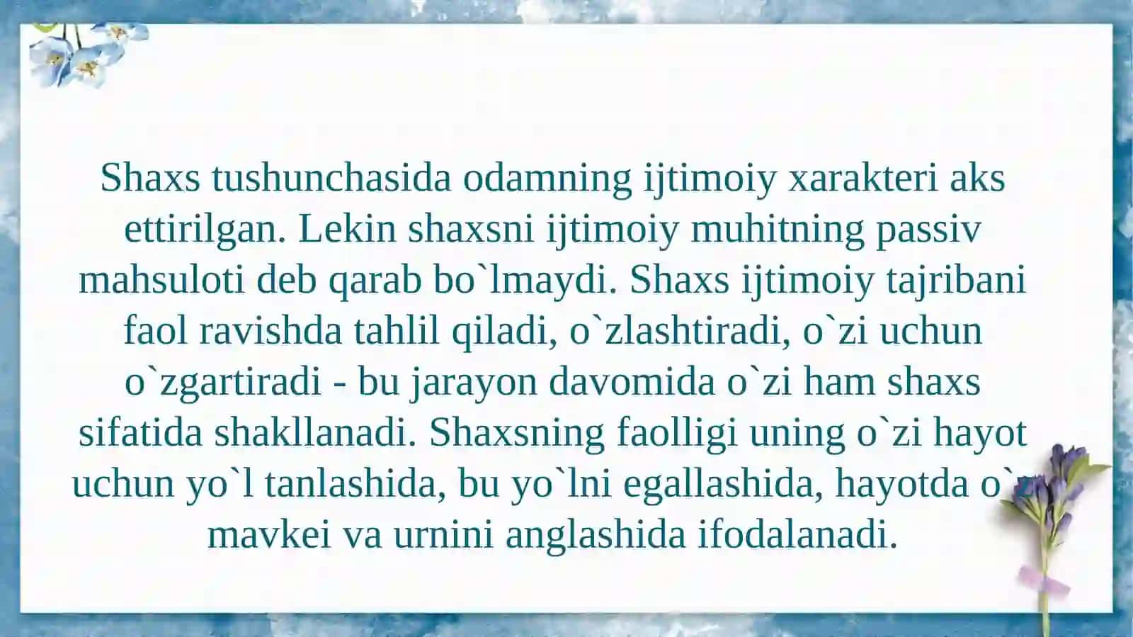Shaxs tiplariga psixologik xarakteristika 3