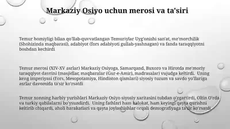Temur homiyligi 3