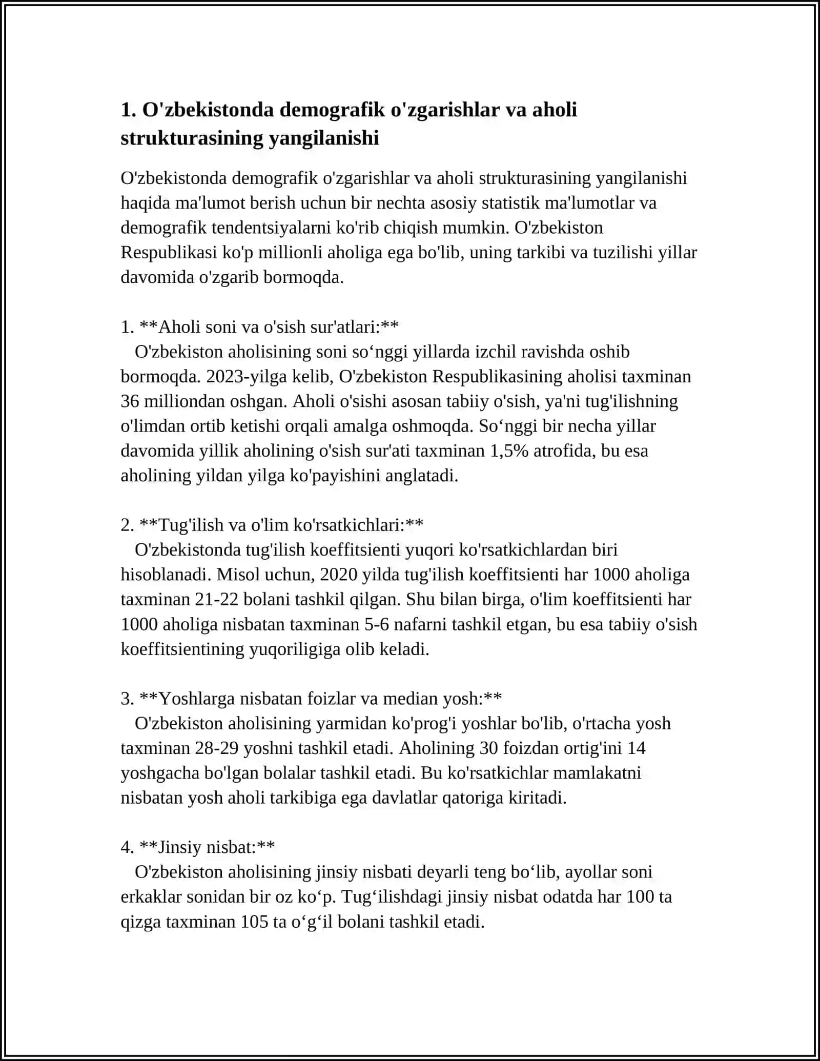 O'ZBEKISTONDA IJTIMOIY O'ZGARISHLAR 3