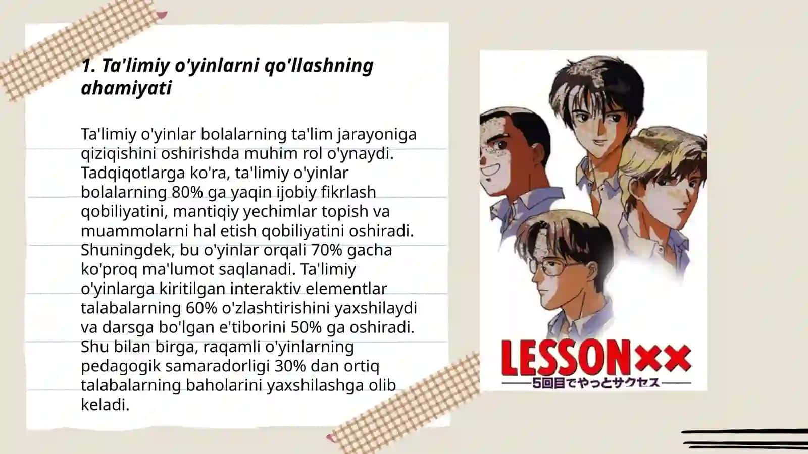 Ta'limiy o'yinlarni qo'llashning ahamiyati 3