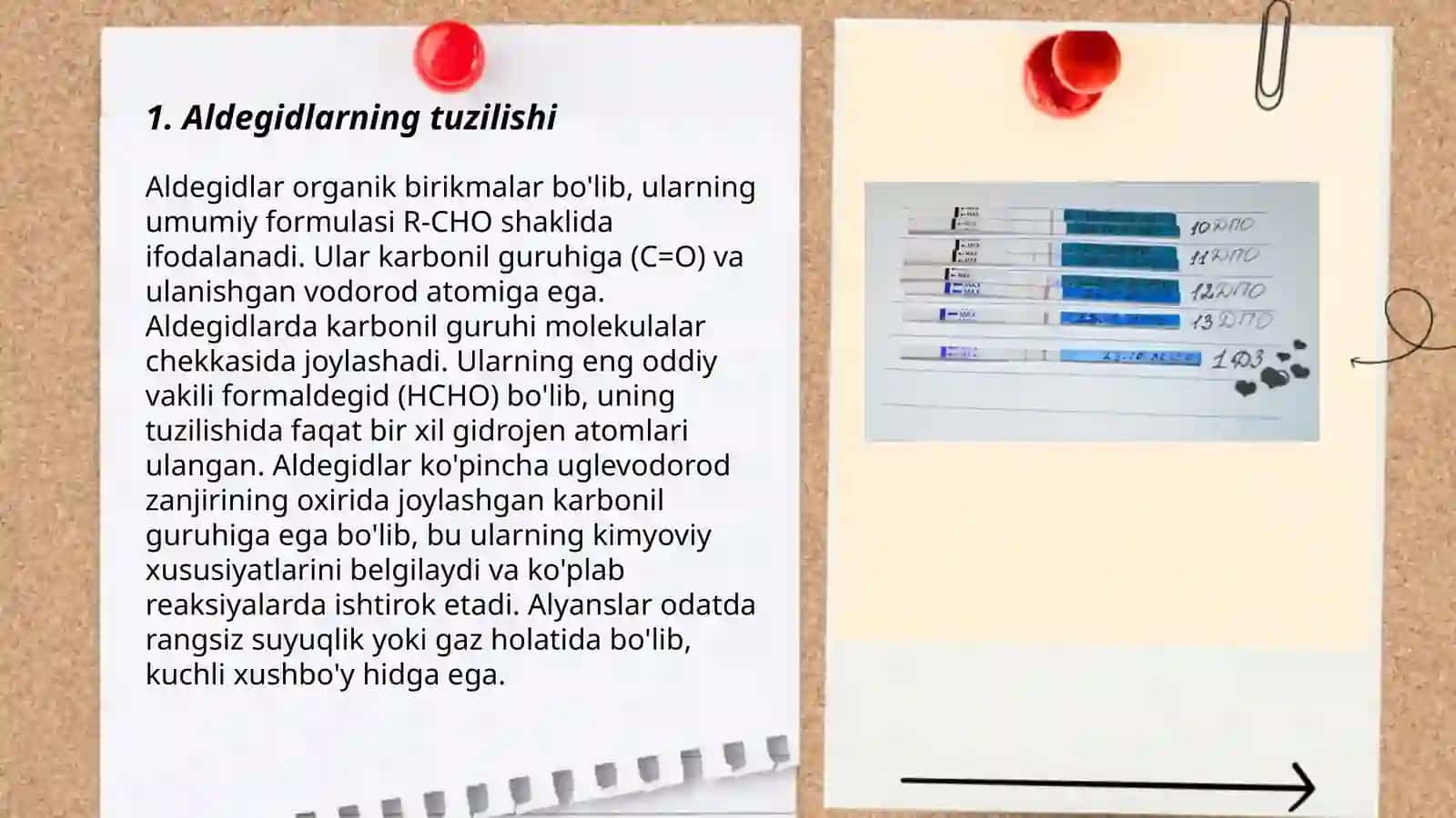 Aldegidlarning funksiynallik tahlili 3