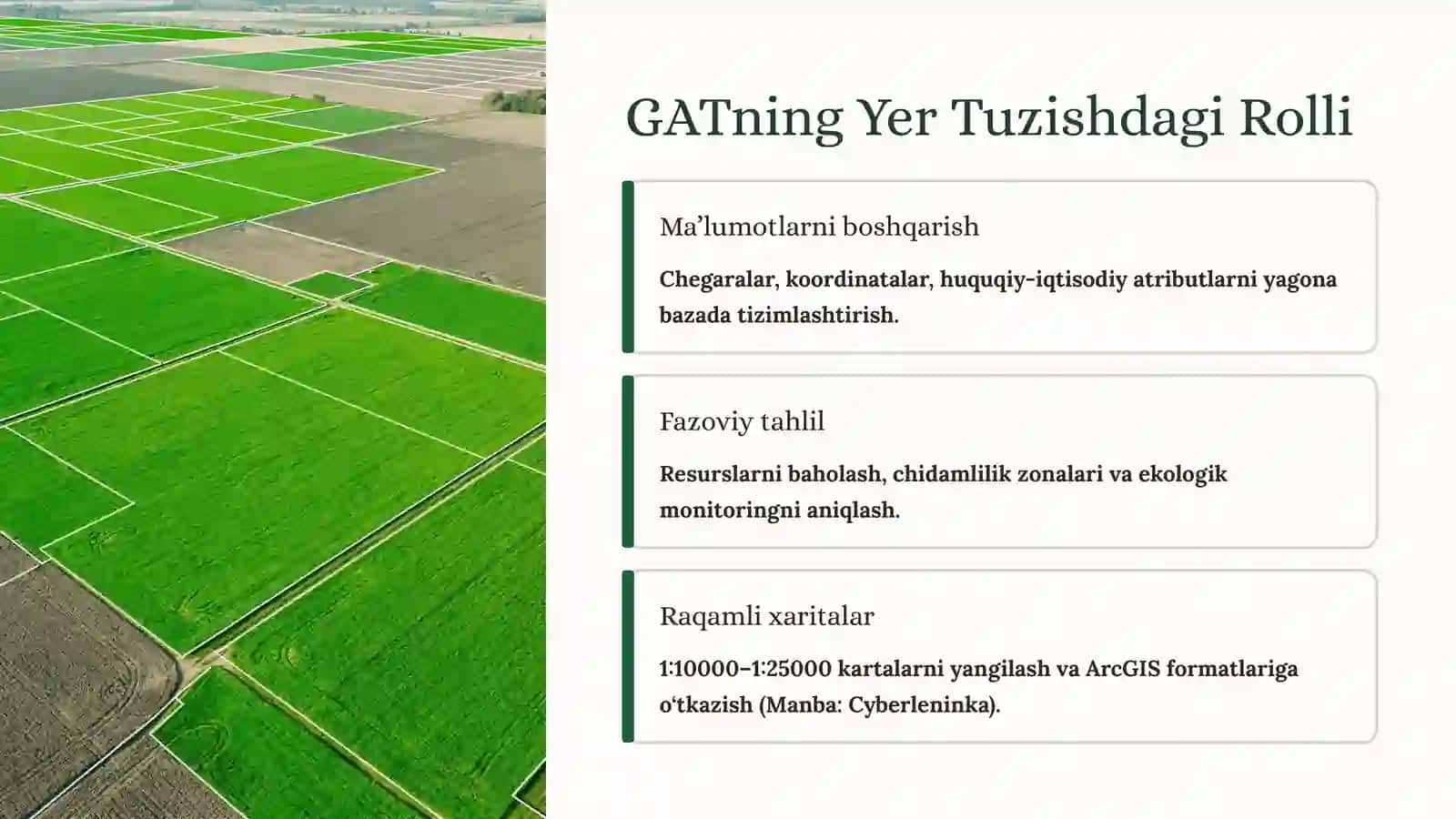 Yer tuzish va loyihalashda GAT dasturlarini qo'llash: Zamonaviy yondashuvlar 3