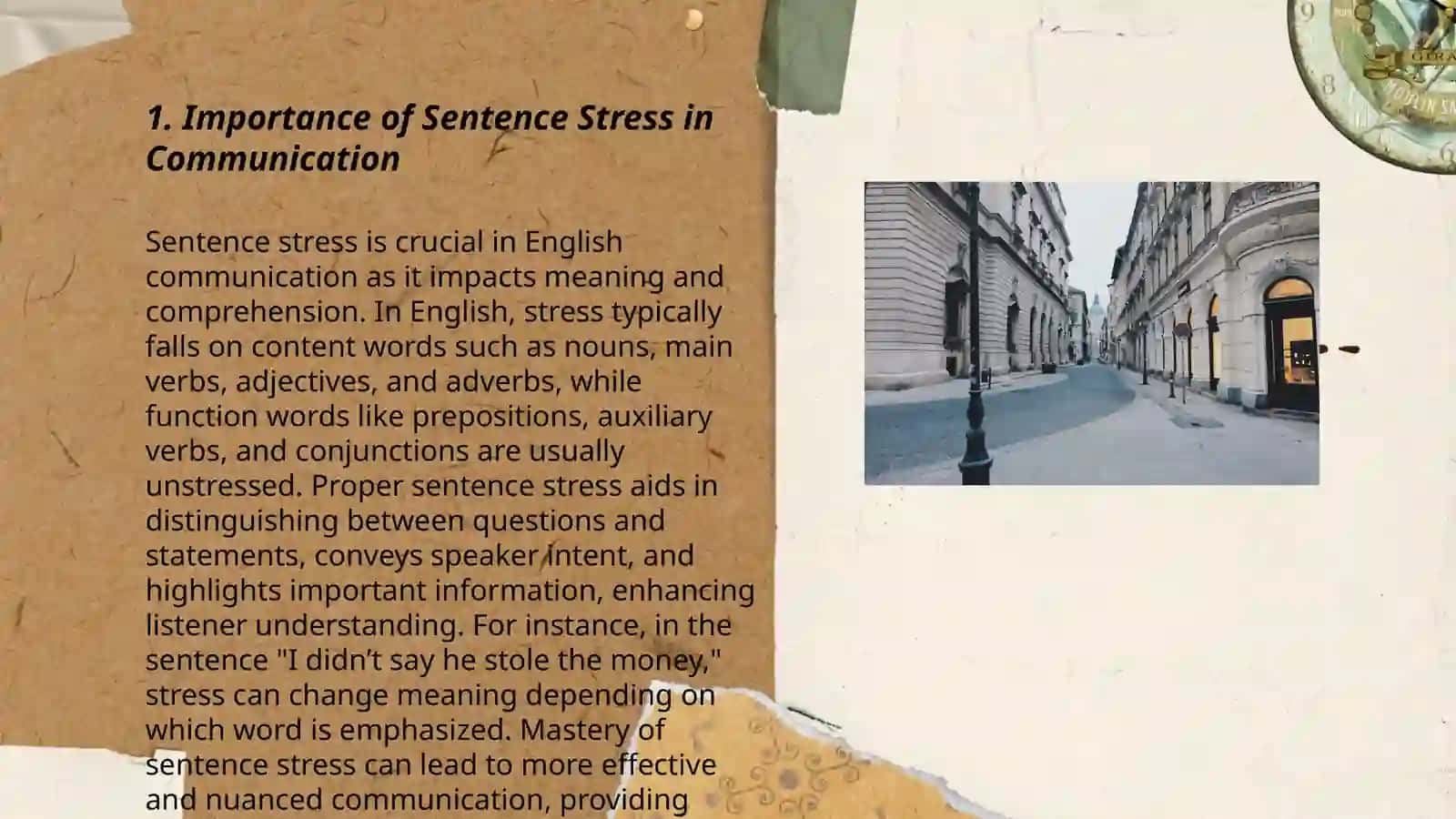 Sentence strees 3