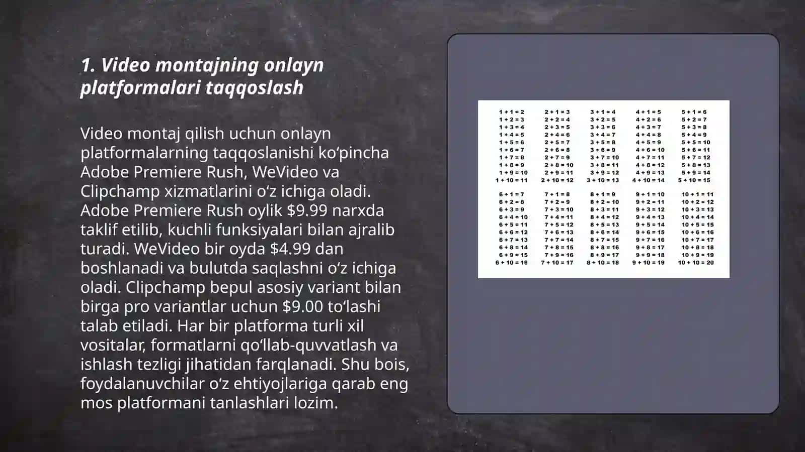 Video montaj uchun onlayn platformalar 3