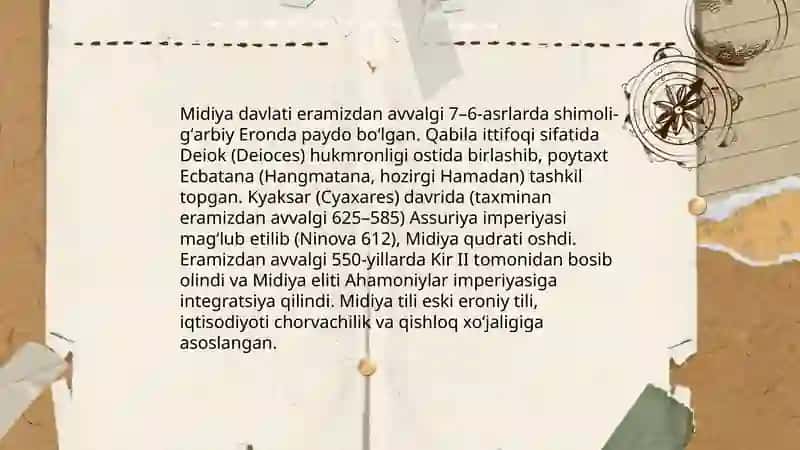Qadimgi Eron ma'daniyati 3