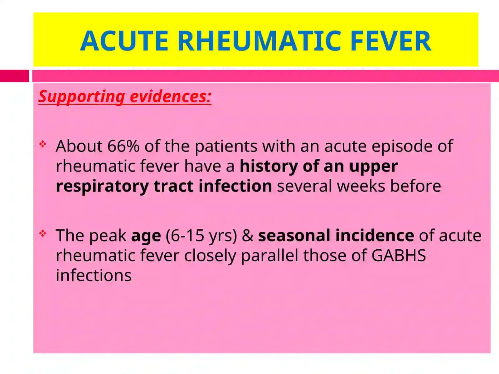 RHEUMATIC FEVER & RHEUMATIC HEART DISEASE 3