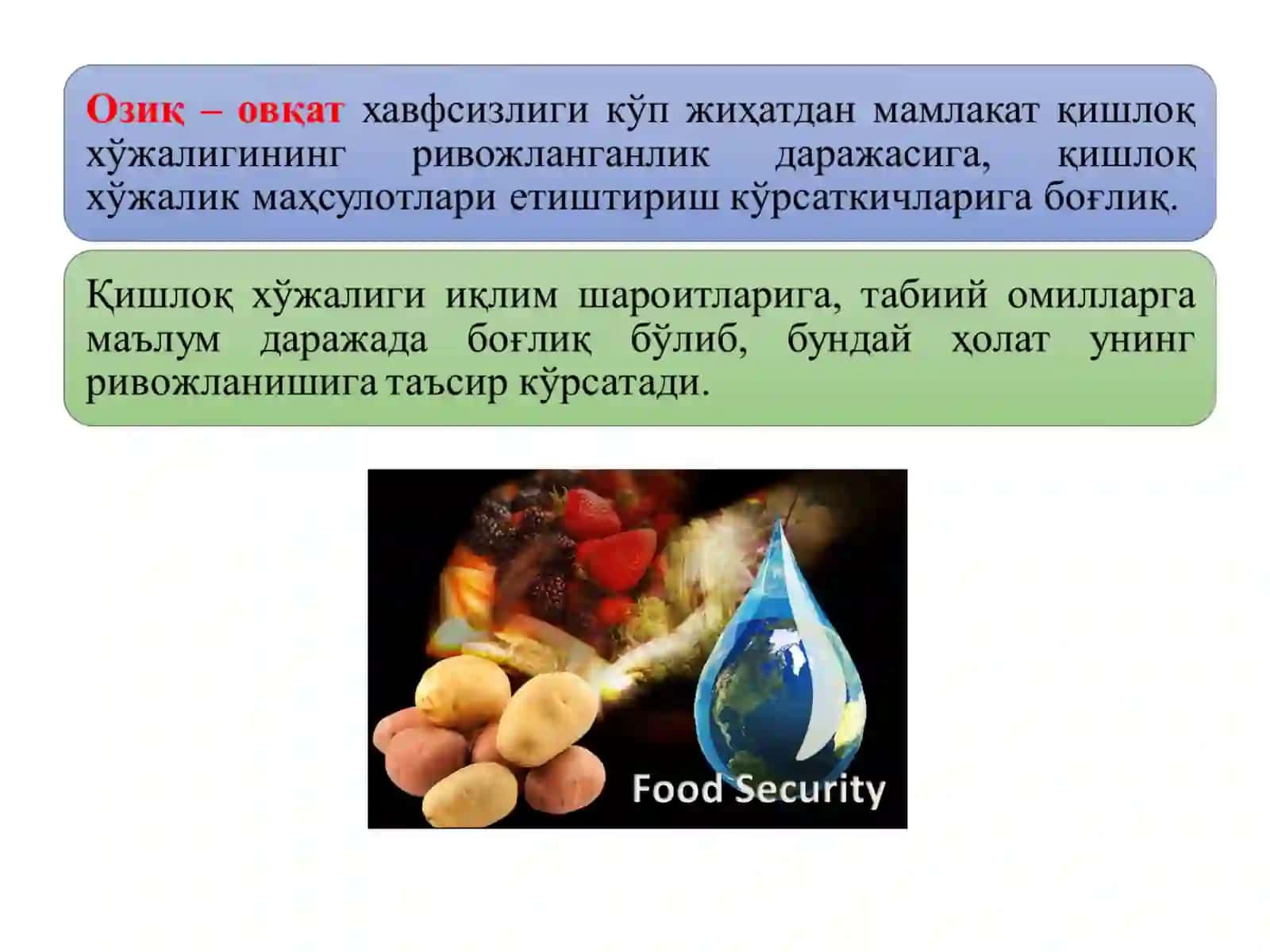 Озиқ-овқат хавфсизлиги 3