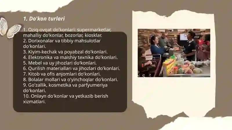Do'kon turlari 3