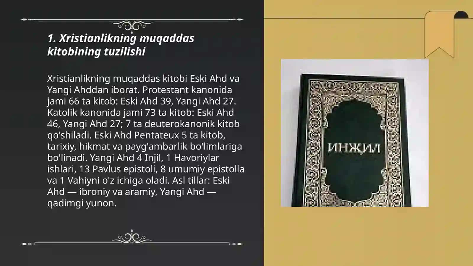 Xristianlikning muqaddas kitobi 3