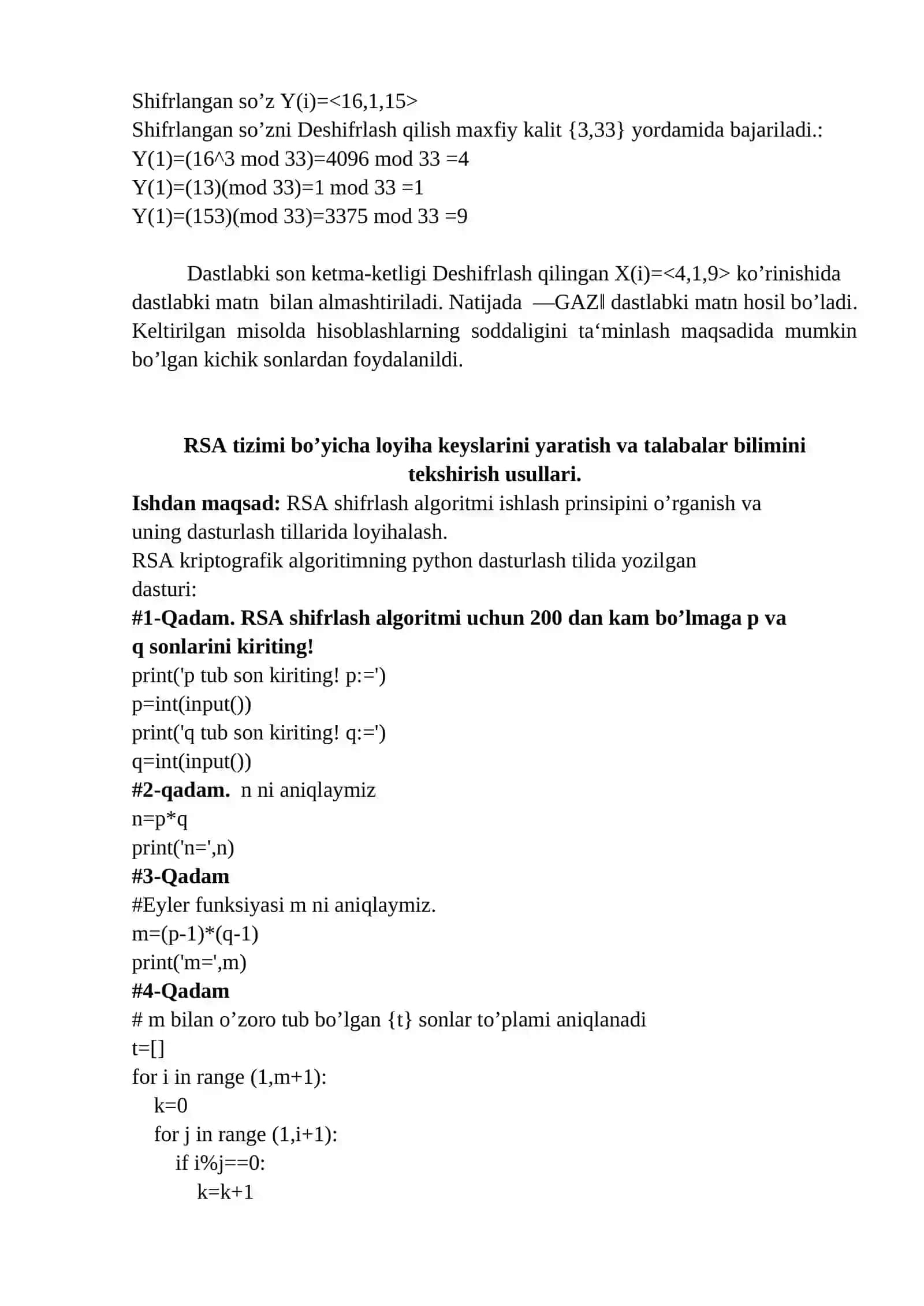 RSA algoritmi 3