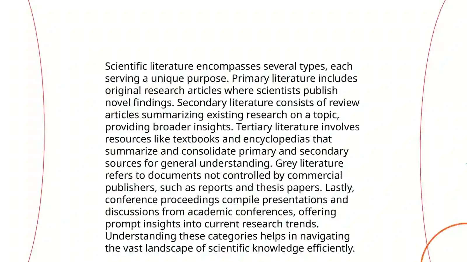Types of Scientific Literature 3