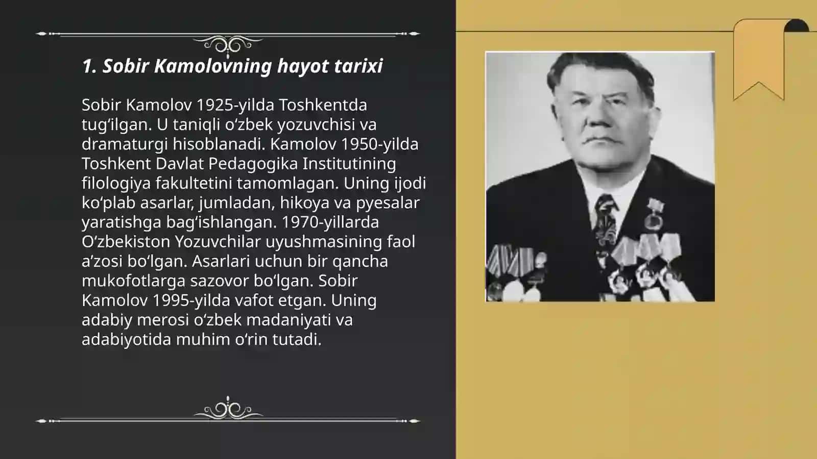 Sobir Kamolovning hayot tarixi 3