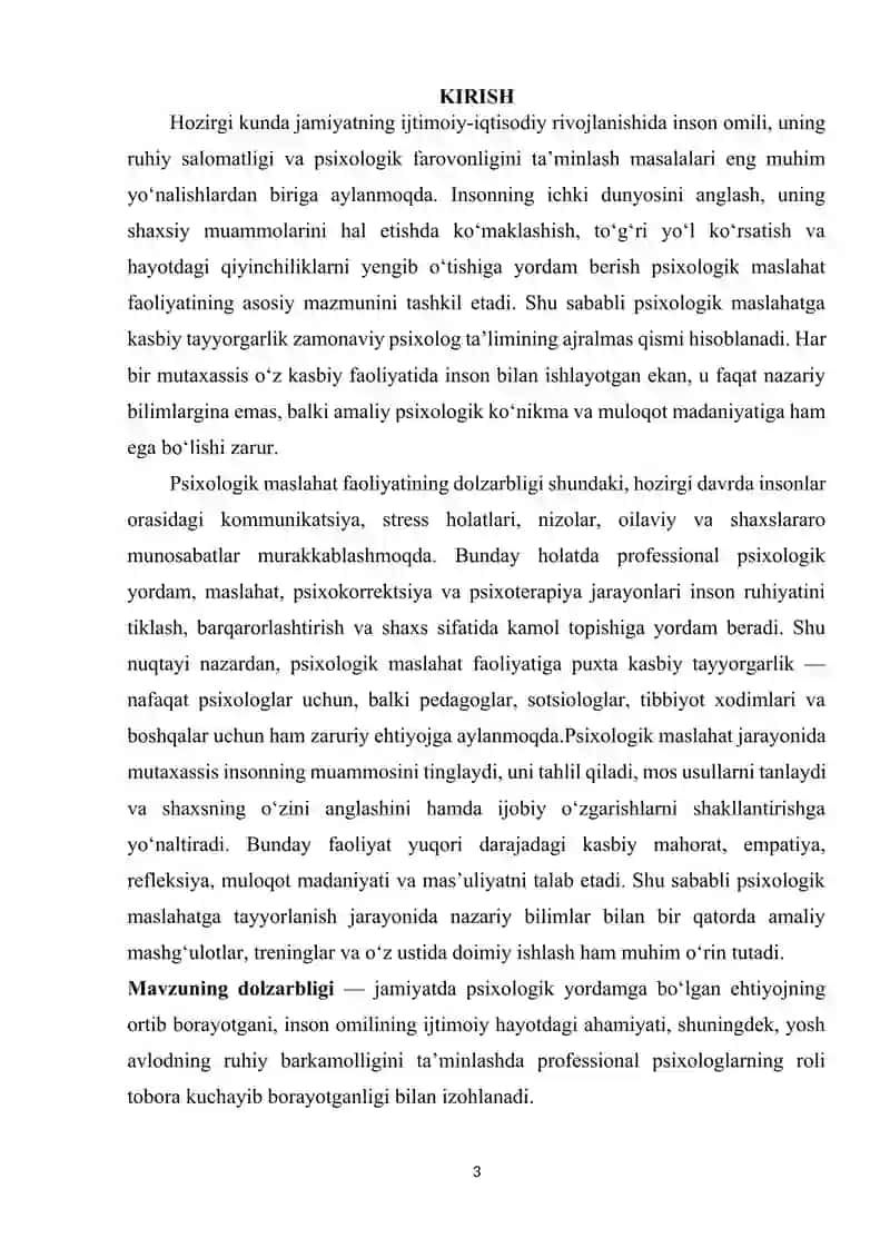 PSIXOLOGIK MASLAHATGA KASBIY TAYYORGARLIK 3