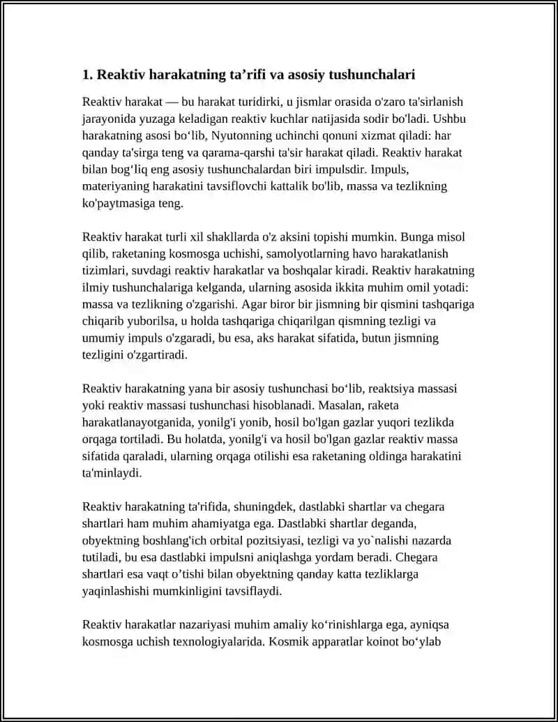 Mavzu: REAKTIV HARAKAT 3