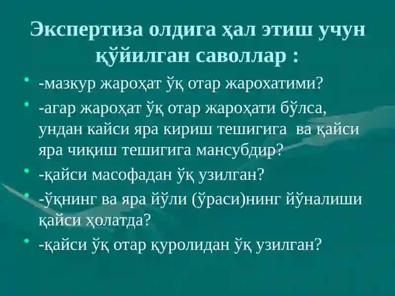 Jangovar oʻqotar qurollar 3