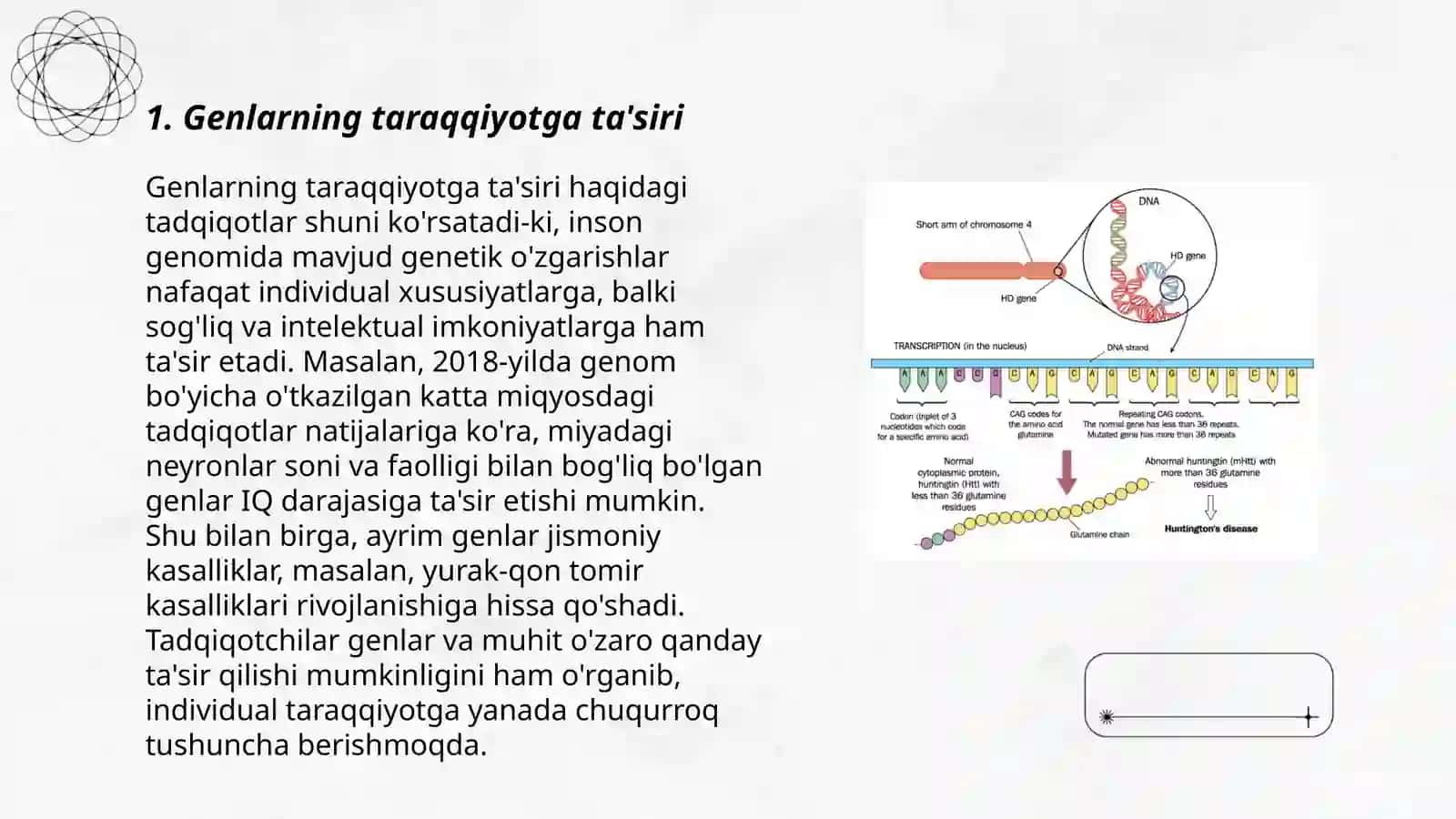 Genlar ta'sirini 3