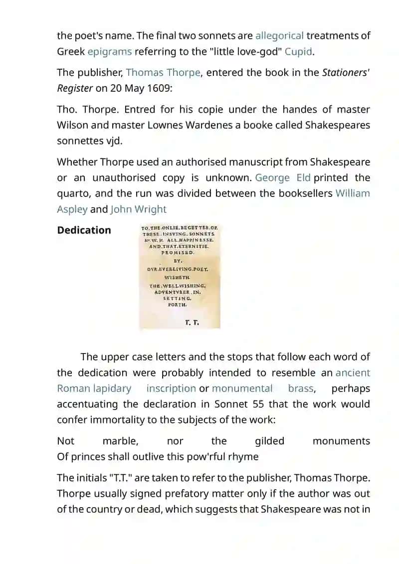 WILLIAM SHAKESPEARES SONETS. 3