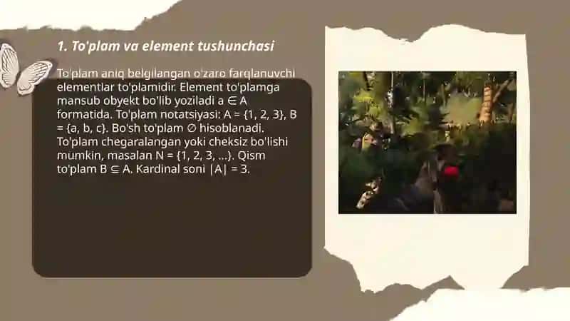 Toʻplam va ular ustida amallar 3