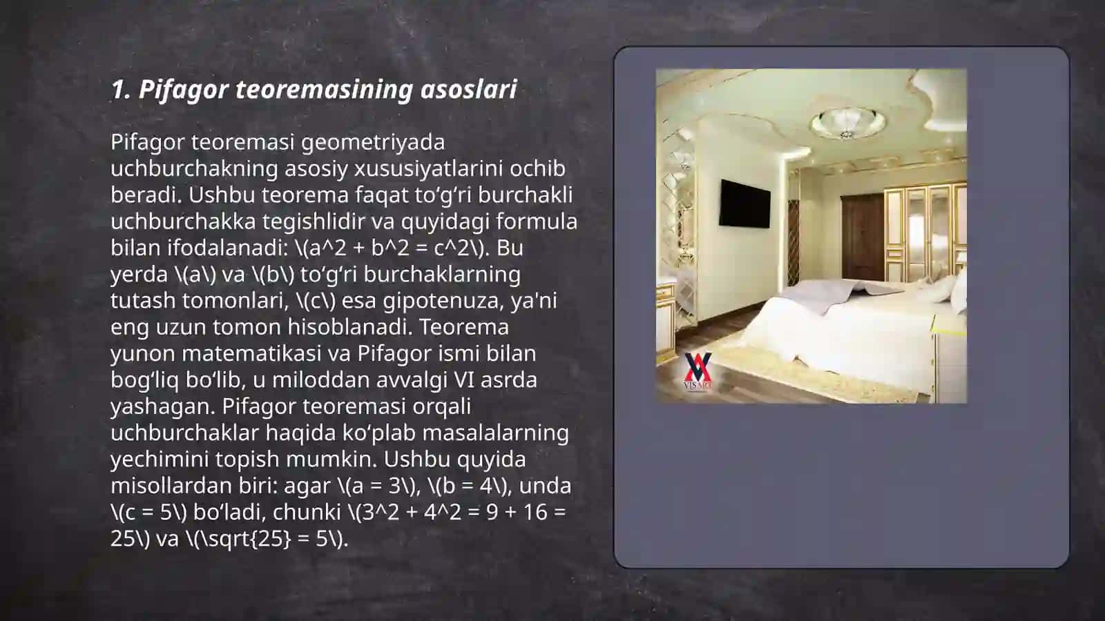 Pifagor teoremasini tadbigʻi 3