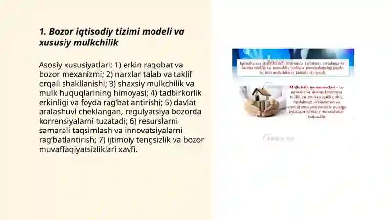 IQTISODIY TIZIM MODELLARI VA MULКCHILIК 3