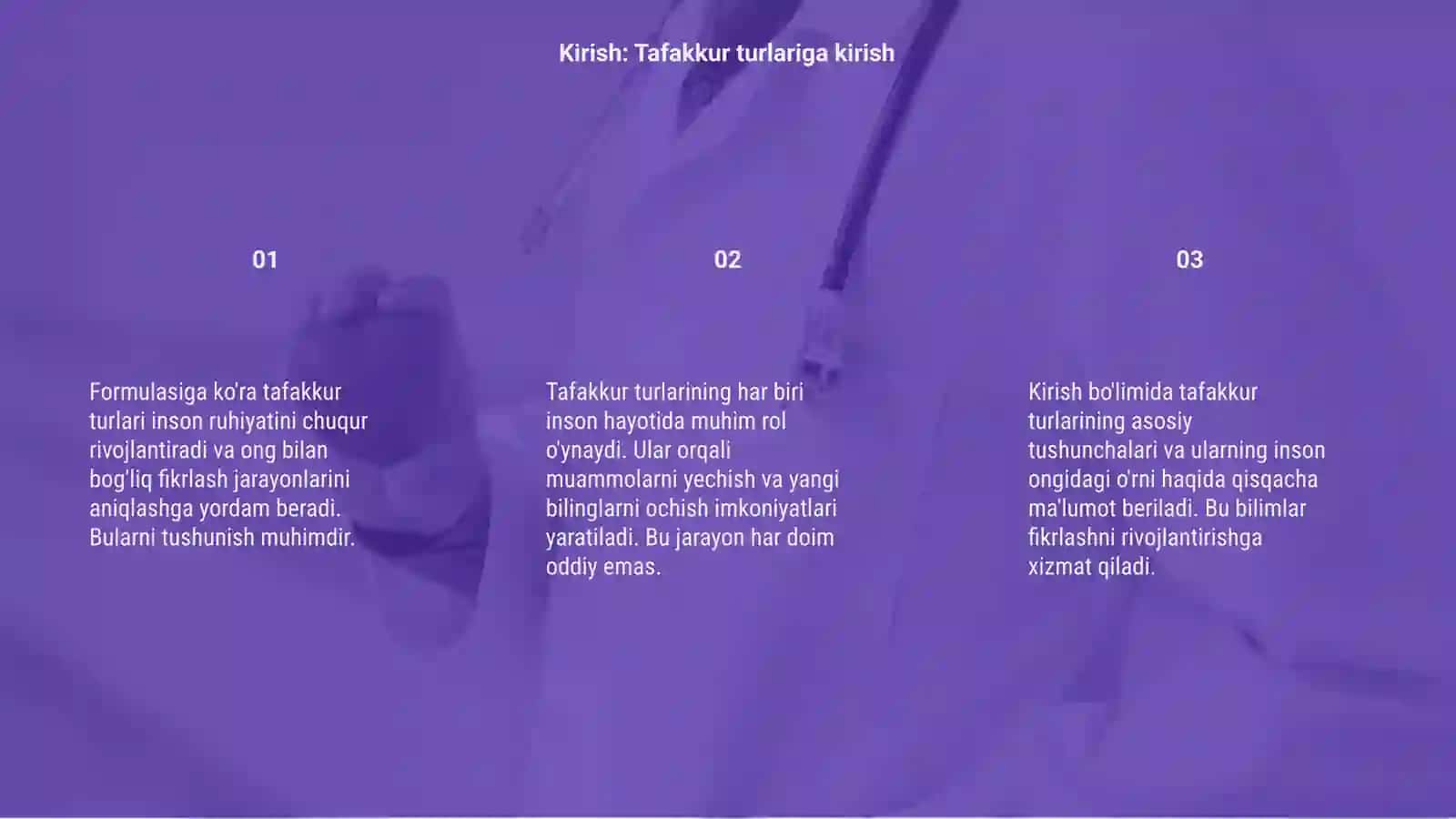 Formulasiga ko'ra tafakkur turlari 3