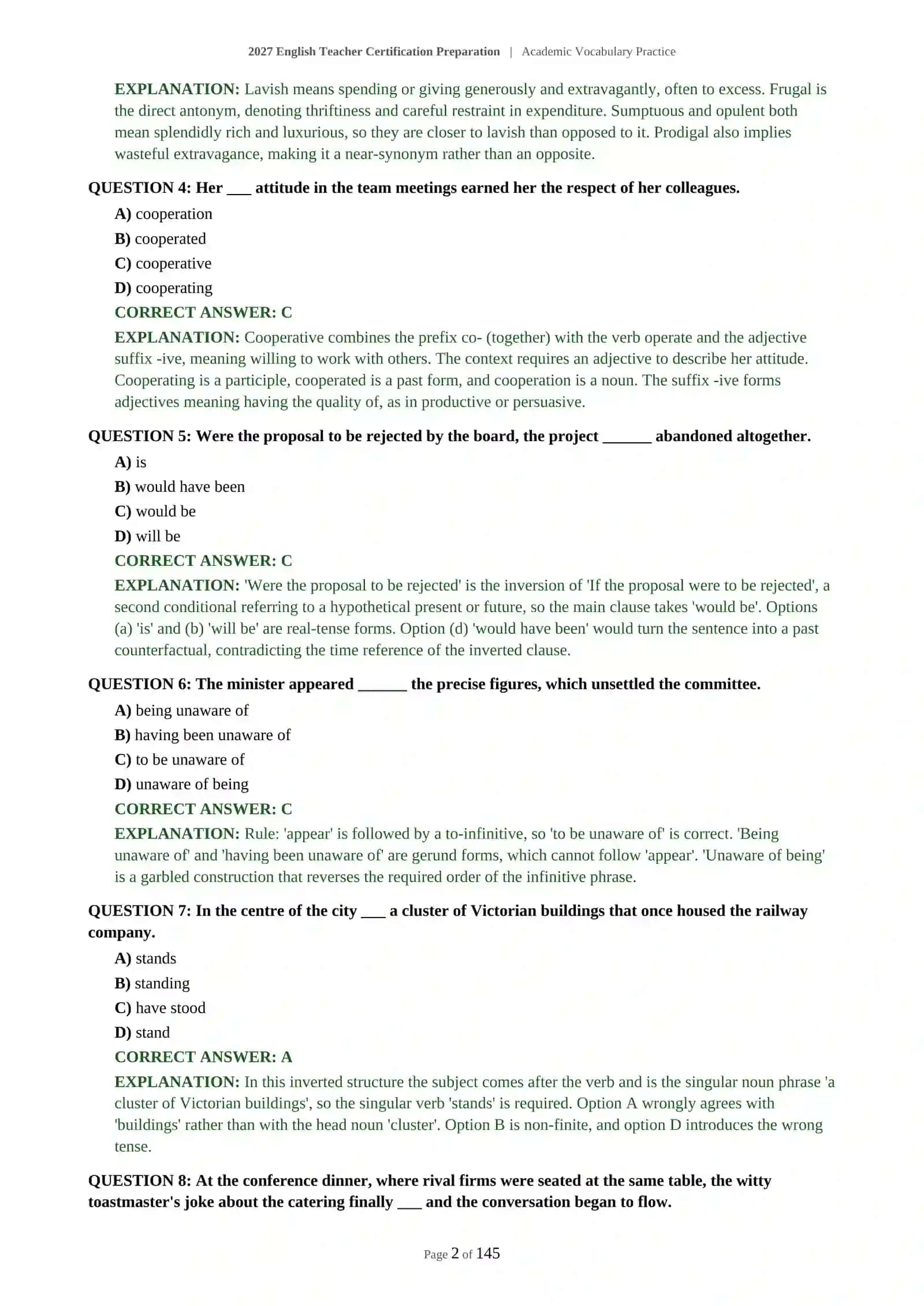 Academy Vocabulary Practice Collection for English Teachers 3
