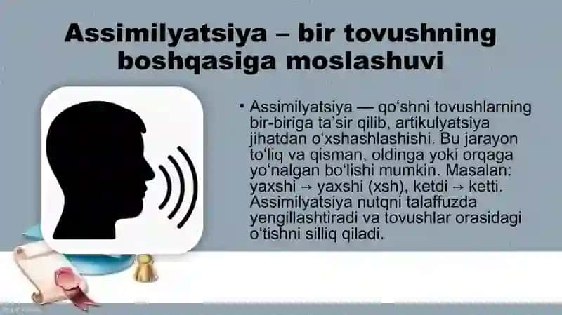 Nutq tovushlarining fonetik oʻzgarishlari 3