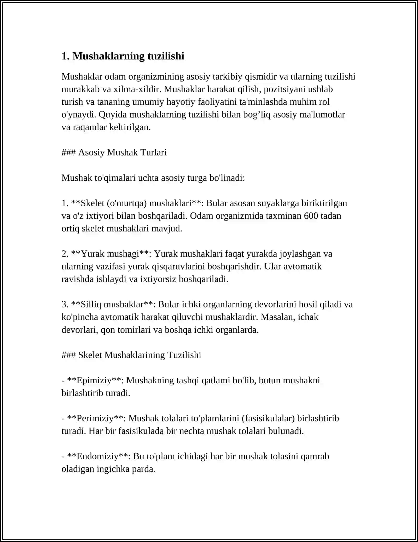 Mushaklarning Ishi 3