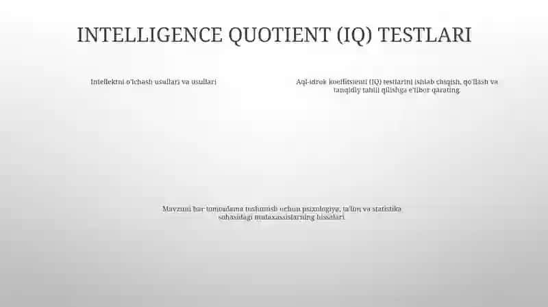 Intellektni OʻLchash Metod Va Metodikalari 3