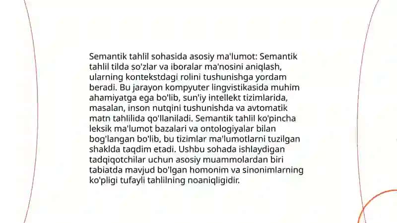 Semantik tahlil 3