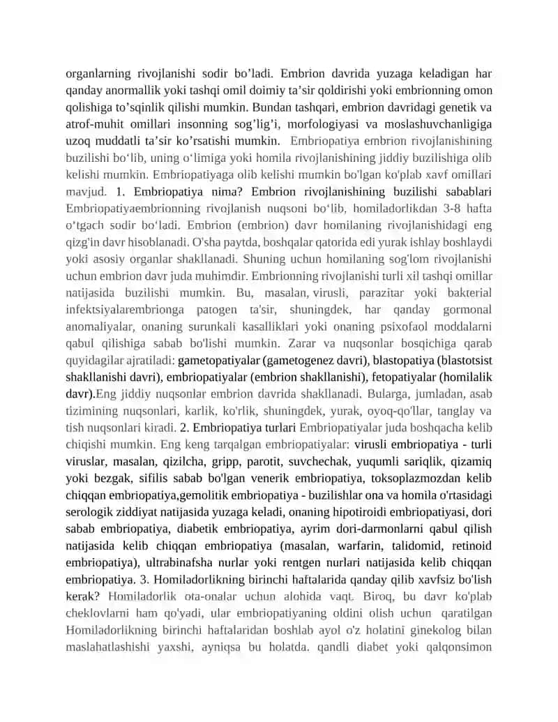 Ona qornida rivojlanish patalogiyasi 3