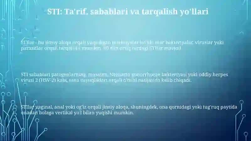 STIlar - Jinsiyyo'lbilantarqaladiganinfeksiyalar 3
