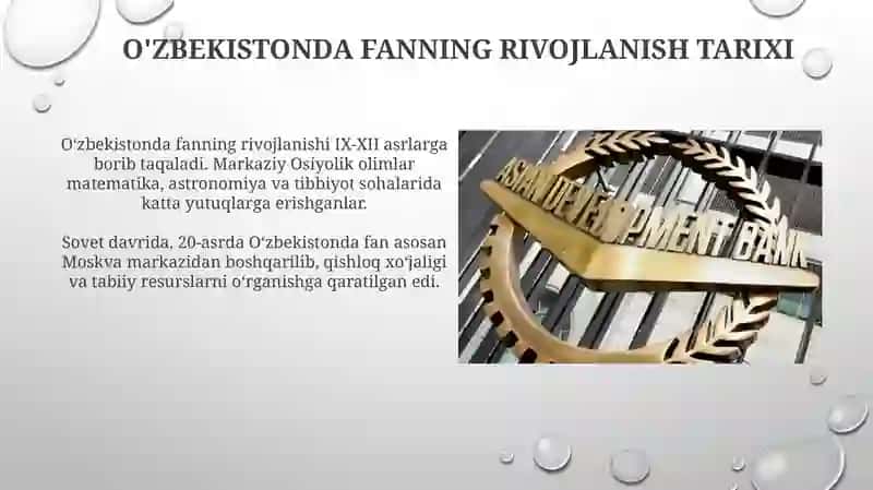 O'zbekistonda ilm-fanning rivojlanishi 3