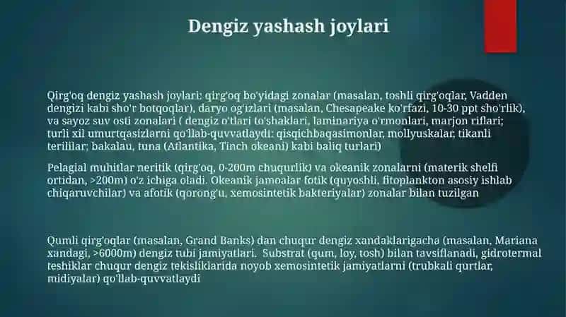 Chuchuk suvdagi organizmlar jamoalari 3