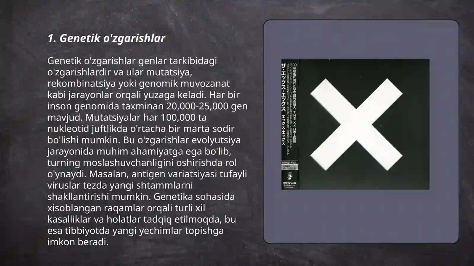 Genetik o'zgarishlar 3