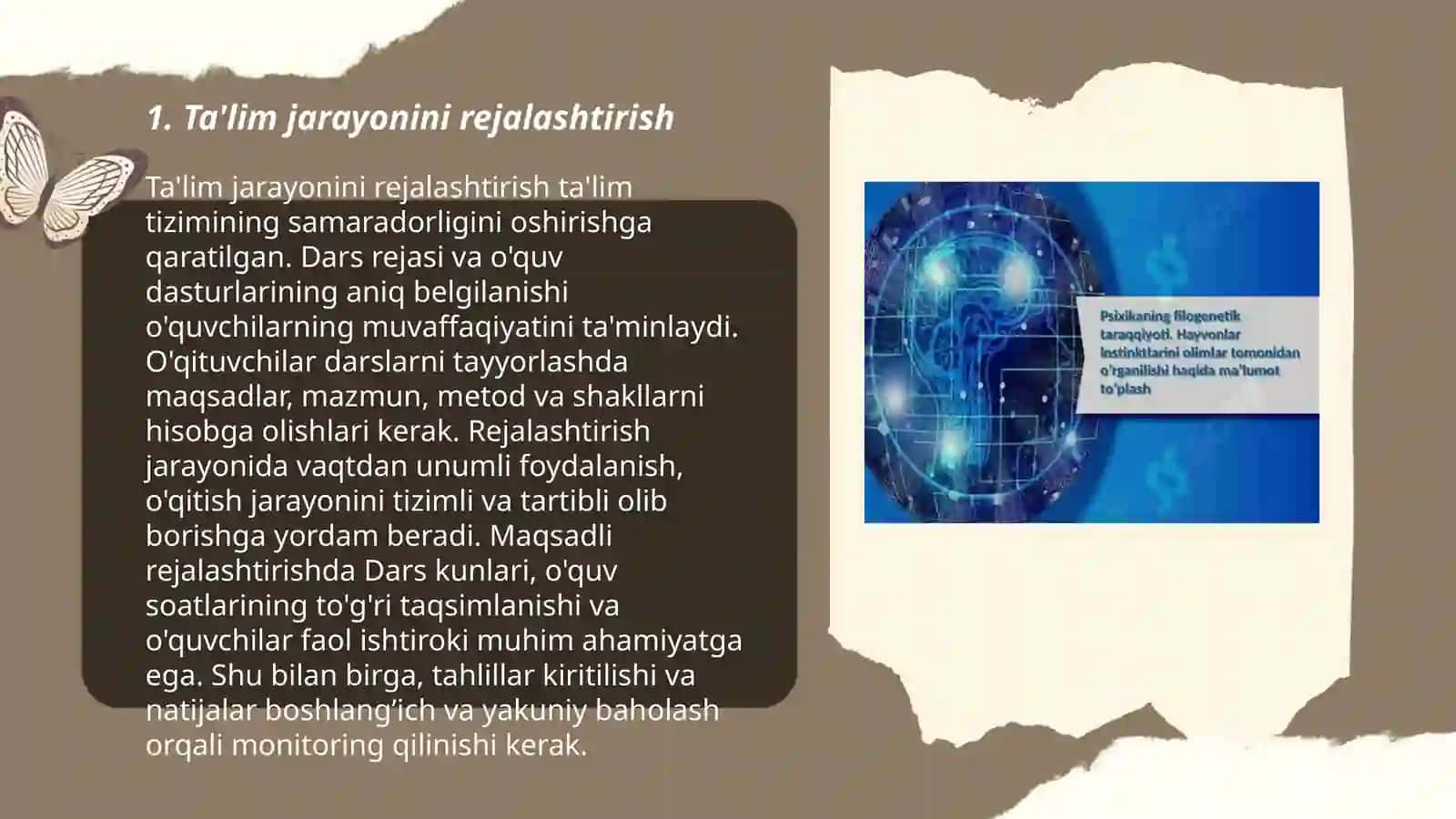 Ta'lim jarayonini rejalashtirish 3