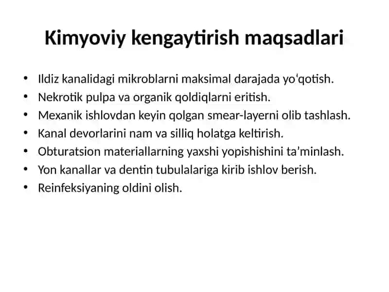 tish kanalini kimyoviy kengaytirish 3