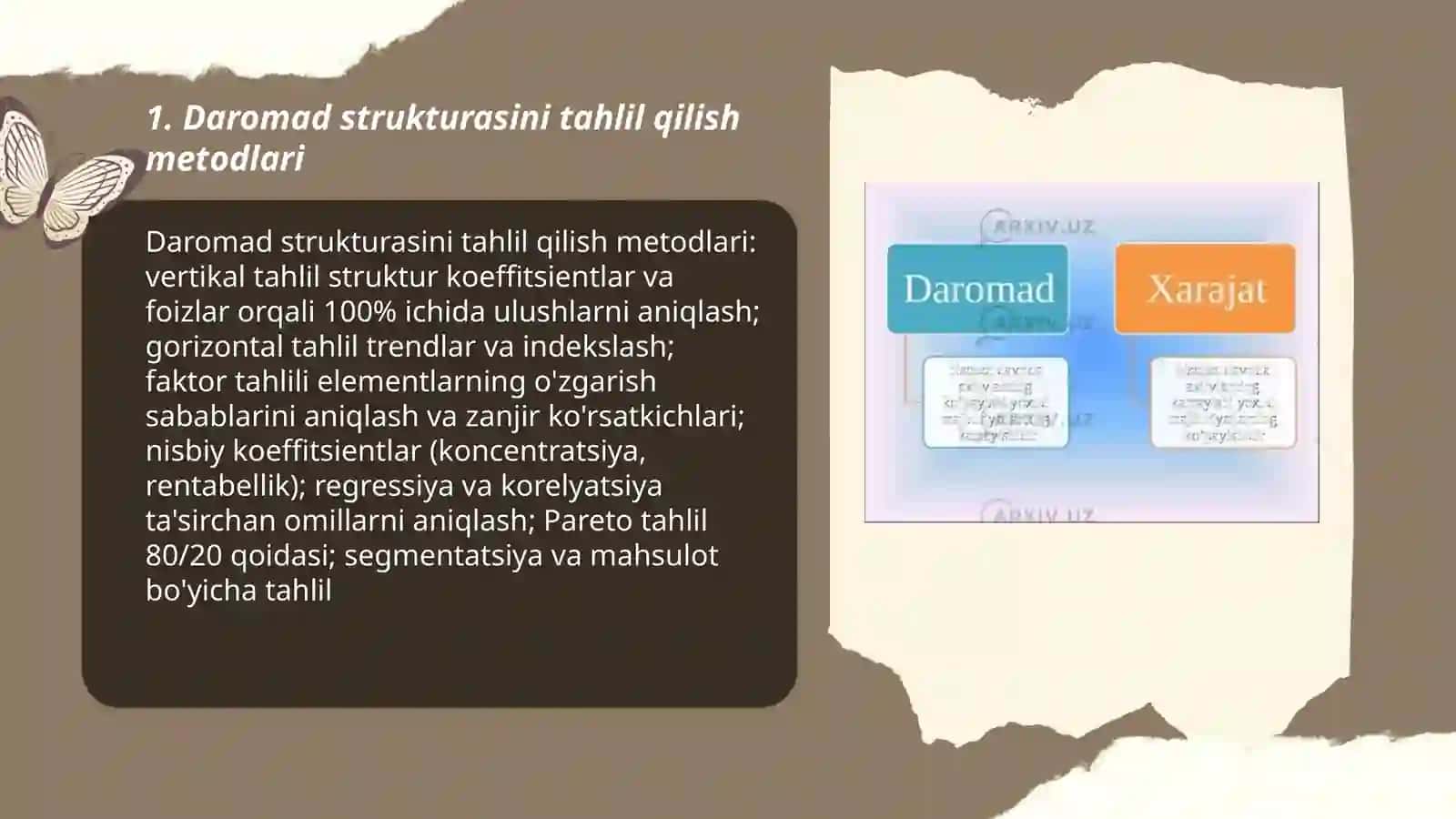 Daromad tahlili 3