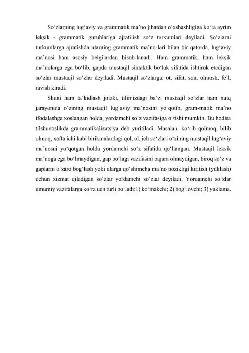 Mustaqil so’zlarni o’qitish metodikasi. 3