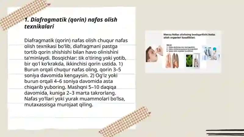 Nafas olishni boshqarilish 3