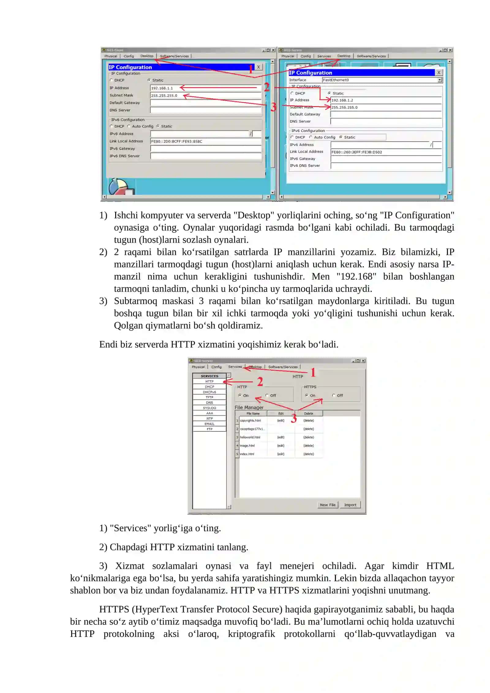 Yuqori qatlam protokollari 3
