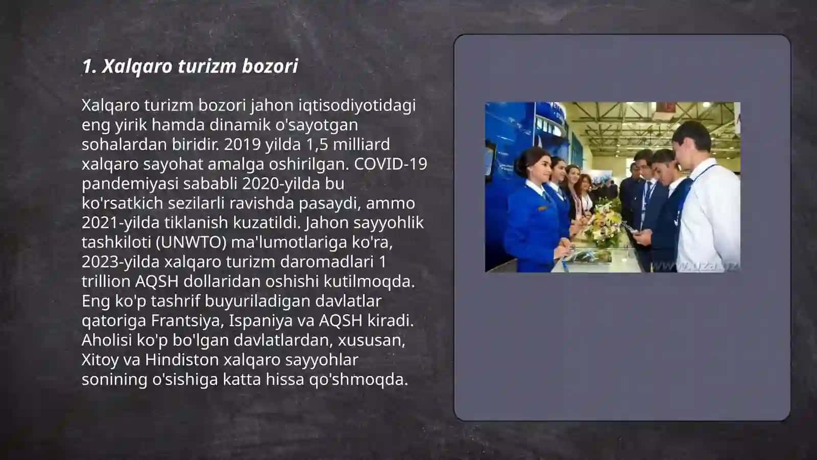 Xalqaro turizm industriyasi 3