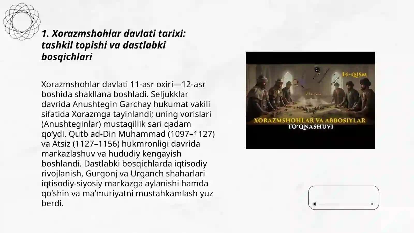 Xorazmshohlar Davlati Tarixi 3