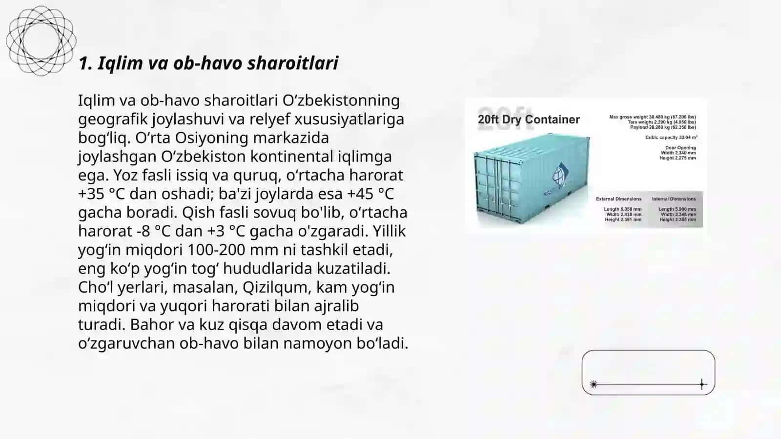 Iqlim va ob-havo sharoitlari 3