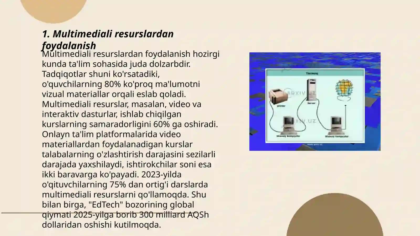 Multimediali taqdimotlar yaratish 3