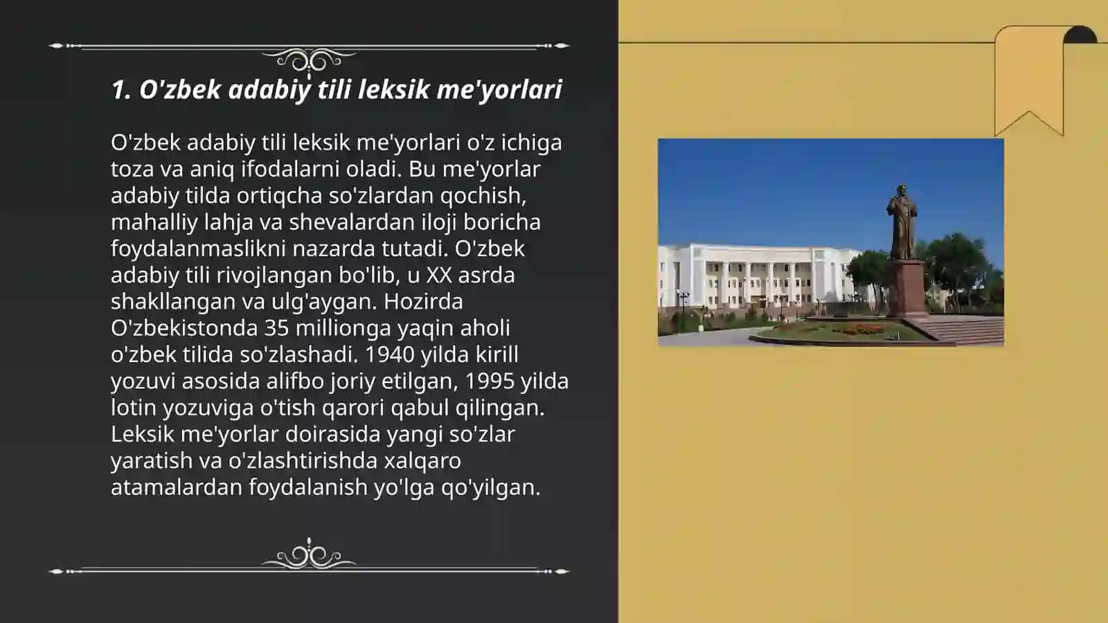 O'zbek adabiy tili me'yorlari 3