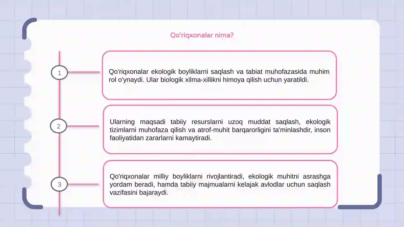 Qo'riqxonalar: mohiyati va maqsadi 3