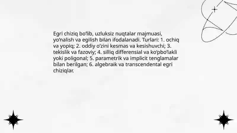 Egri chiziqlar bilan ishlash 3