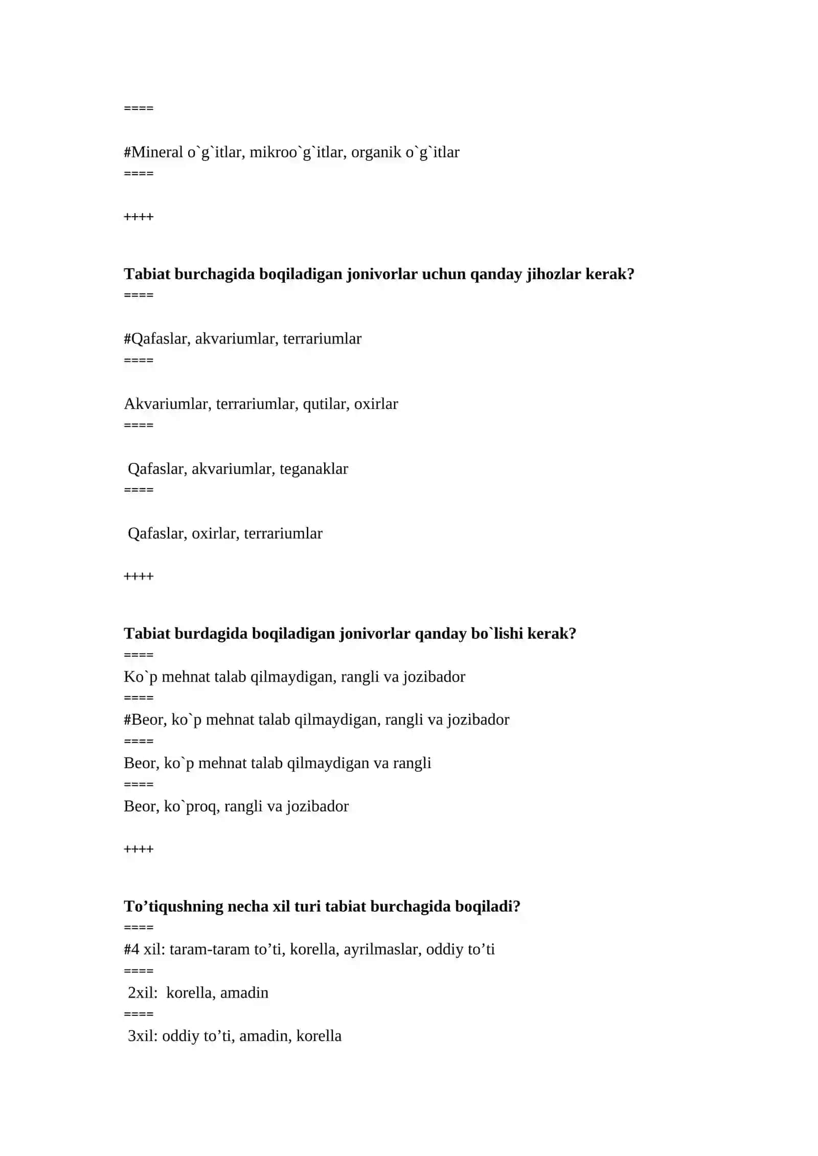 TABIAT BILAN TANISHTIRISH METODIKASI 3
