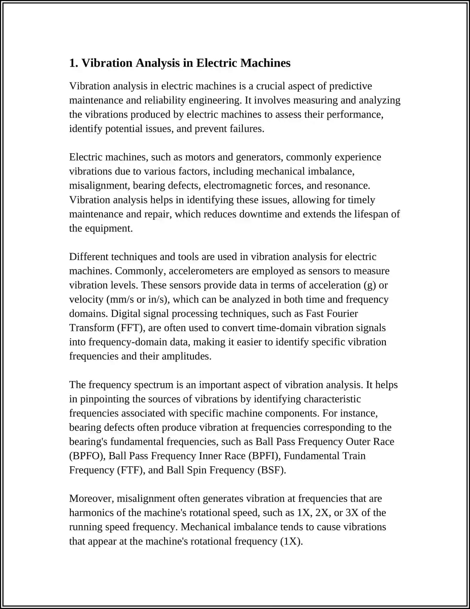 Vibration Analysis in Electric Machines 3